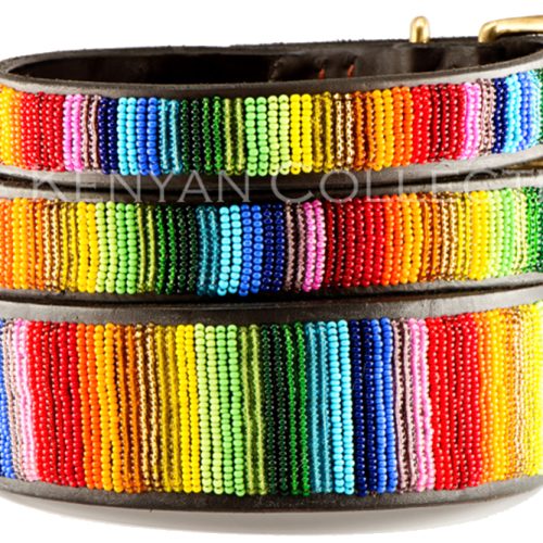 Kenyan Collection Rainbow Beaded Collar