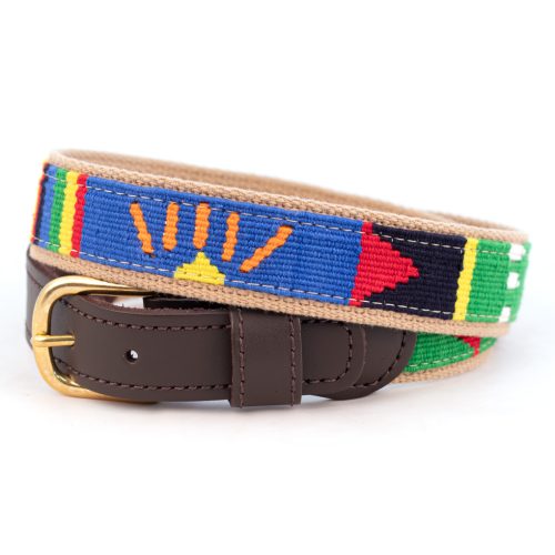 Daybreak Cotton and Leather Belt