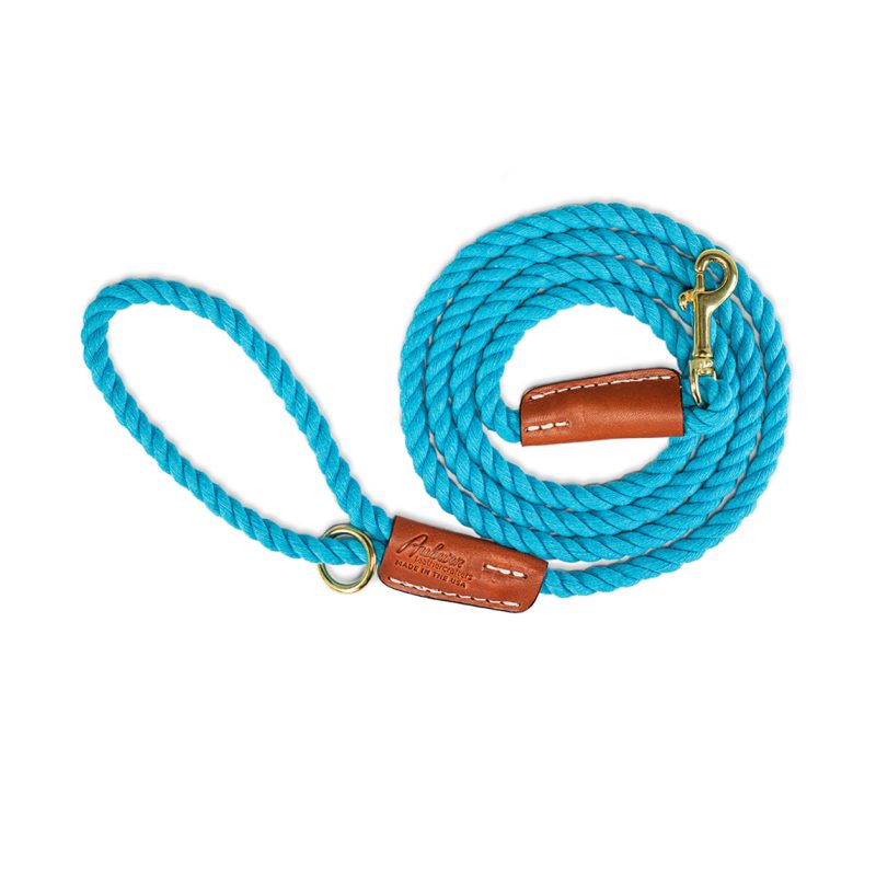 Turquoise Rope Leash