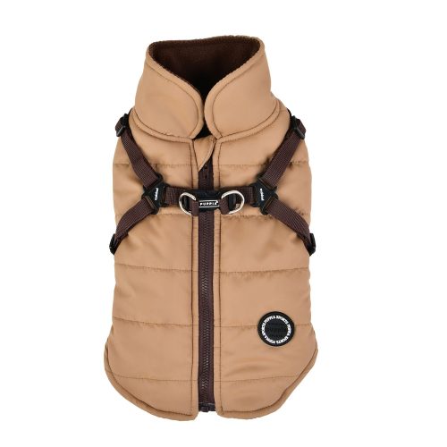 Beige Coat with Harness