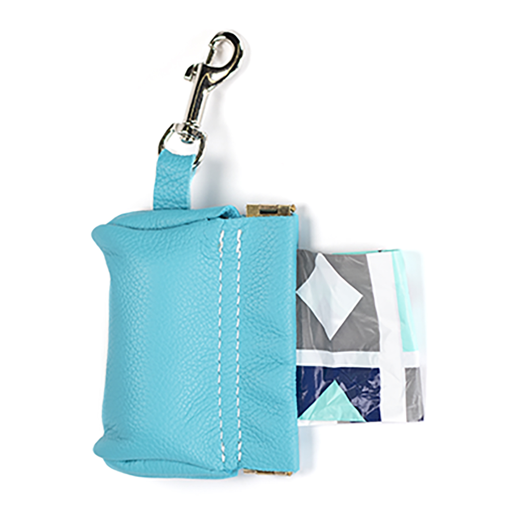 Poo Bag holder in turquoise