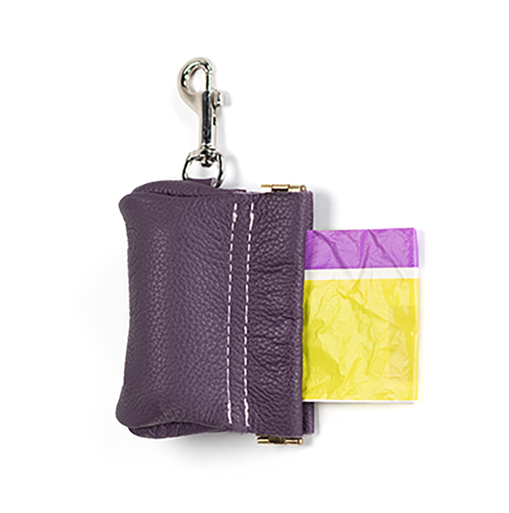 Purple pouch for poo bags