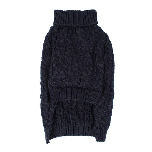Shinola Cable Knit Black Sweater