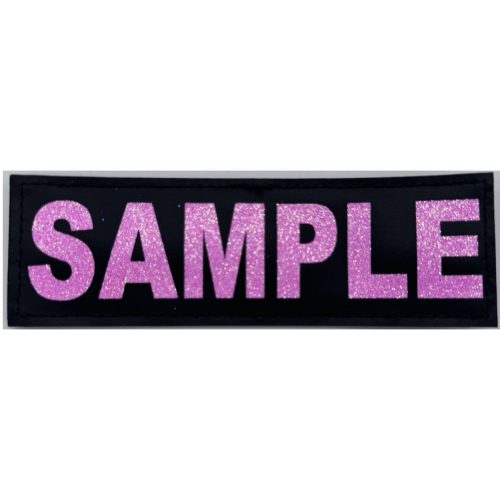 Neon Pink Glitter Patch for Julius-K9 Powerharness