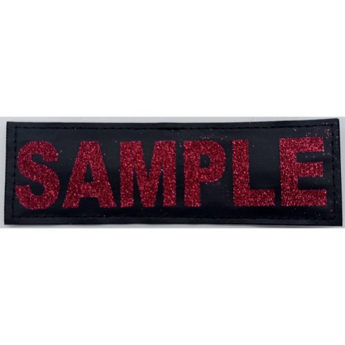 Red Glitter Julius K9 Custom Patch for Powerharness